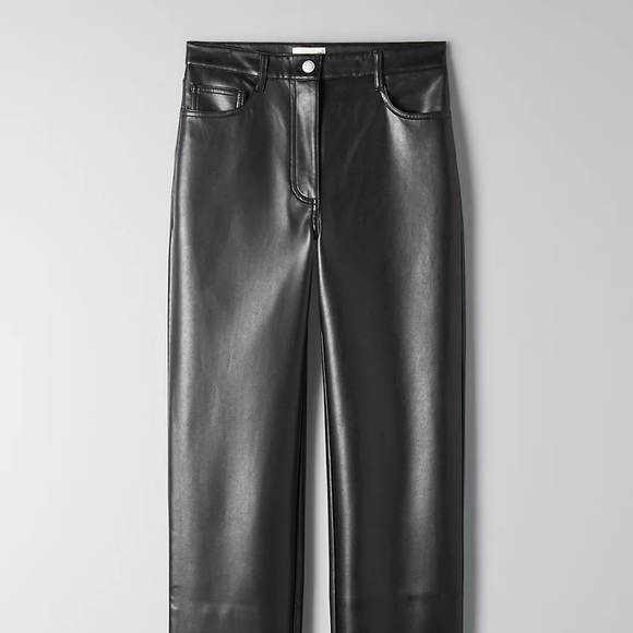 Wilfred Aritzia Black Leather Pants - Picture 2 of 2